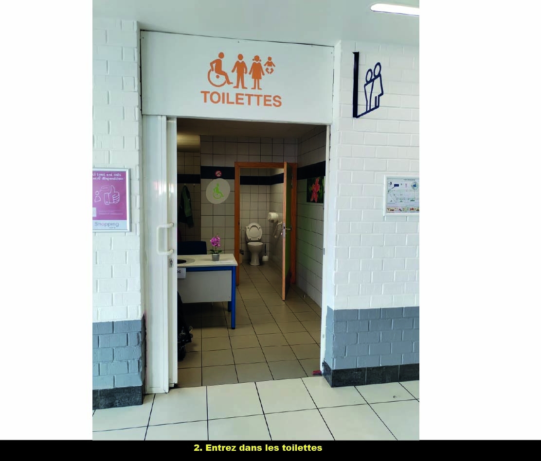 Toilette PMR – Shopping Cora la Louvière  - 3