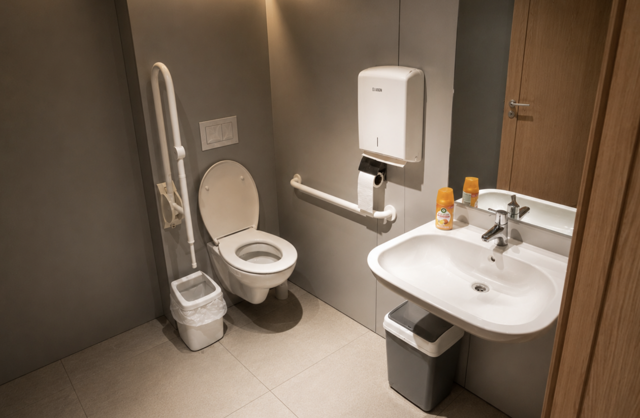Toilette PMR - Administration communale de Sambreville - 1