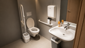 Toilette PMR - Administration communale de Sambreville