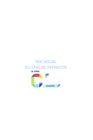 Taxi social de la commune de Pepinster - 1
