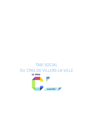Taxi social de la commune de Villers-la-Ville - 1