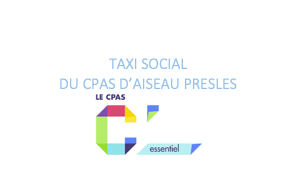 Taxi social de la commune d'Aiseau-Presles