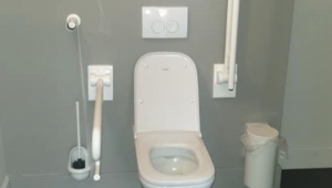 Toilettes PMR - Le Théâtre de la ville de La Louvière 